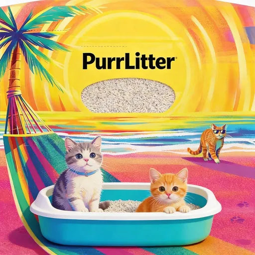 PurrLitter® Kitty’s Cloud Royal Toilet Magic Clumping Cat Litter – Dust-Free, Odor-Vanishing, Paws-Approved Freshness for Your Fur Baby & Home