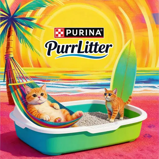 PurrLitter® Cloud-Soft Magic Litter – Kitty’s 5-Star Dust-Free Toilet Retreat | Super Clumping, Odor-Vanishing Formula for Mess-Free Homes & Purring Felines